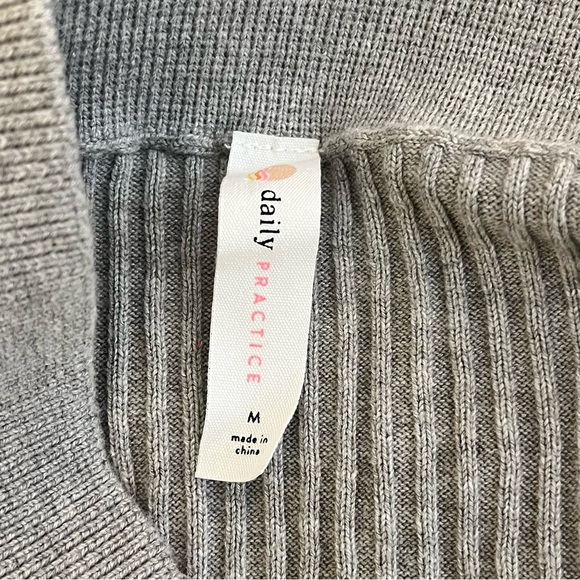 Daily Practice | Ribbed gray sweater midi skirt Women’s size M Anthropologie - Picture 6 of 9